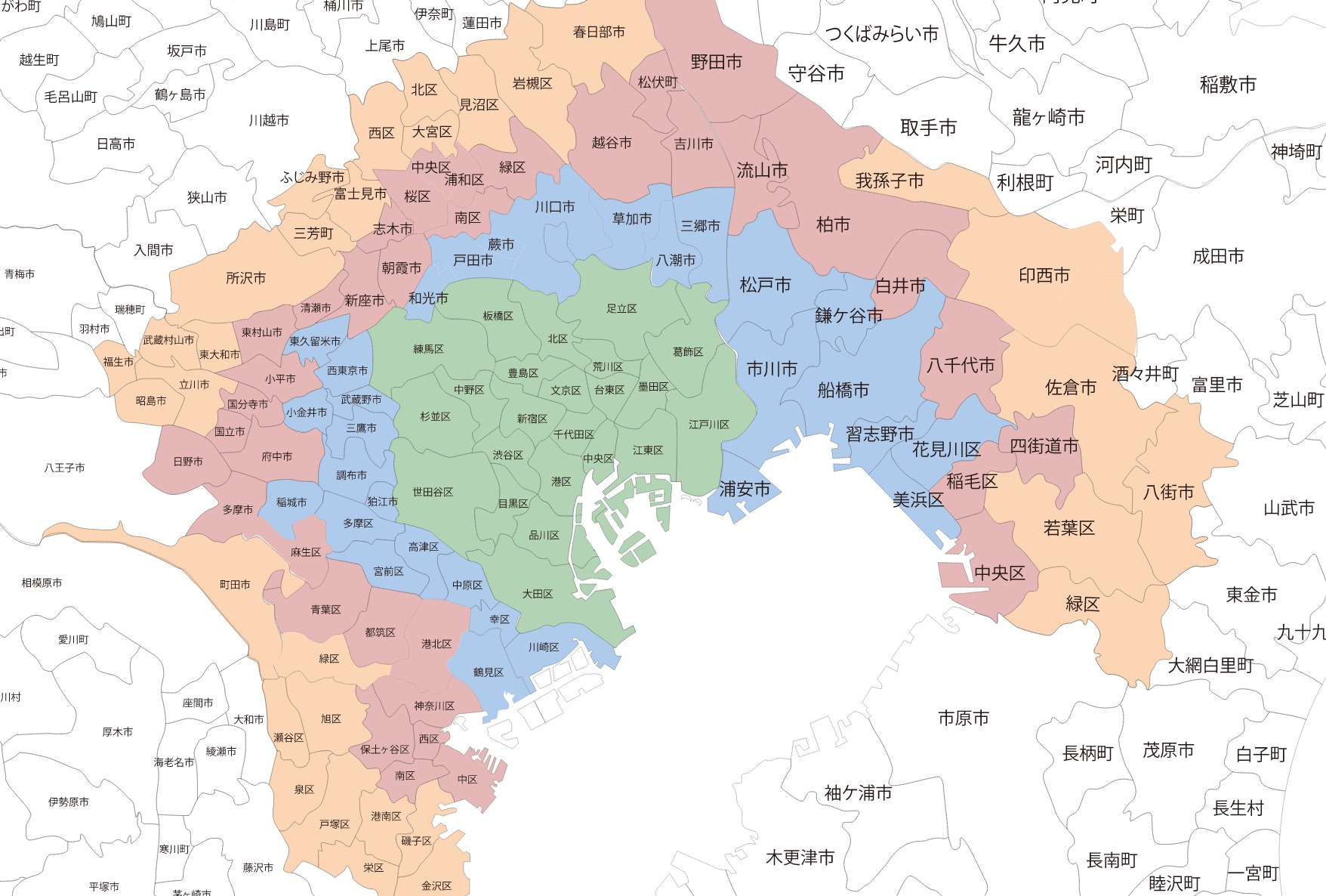 配達エリアマップ