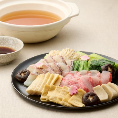 金目鯛と真鯛の紅白しゃぶしゃぶイメージ